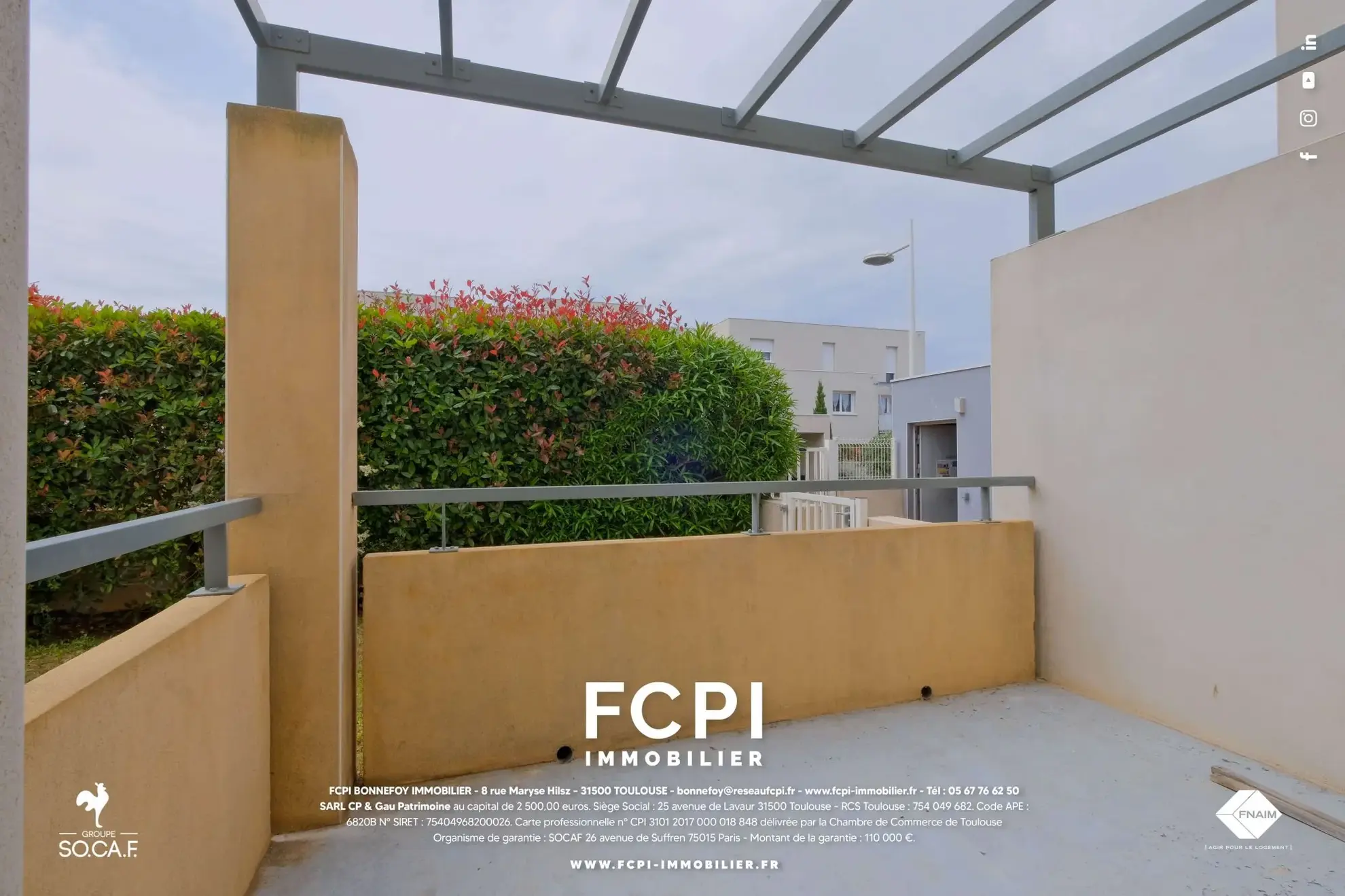 A vendre appartement T3 à Agde avec terrasse et parking - Résidence sécurisée 