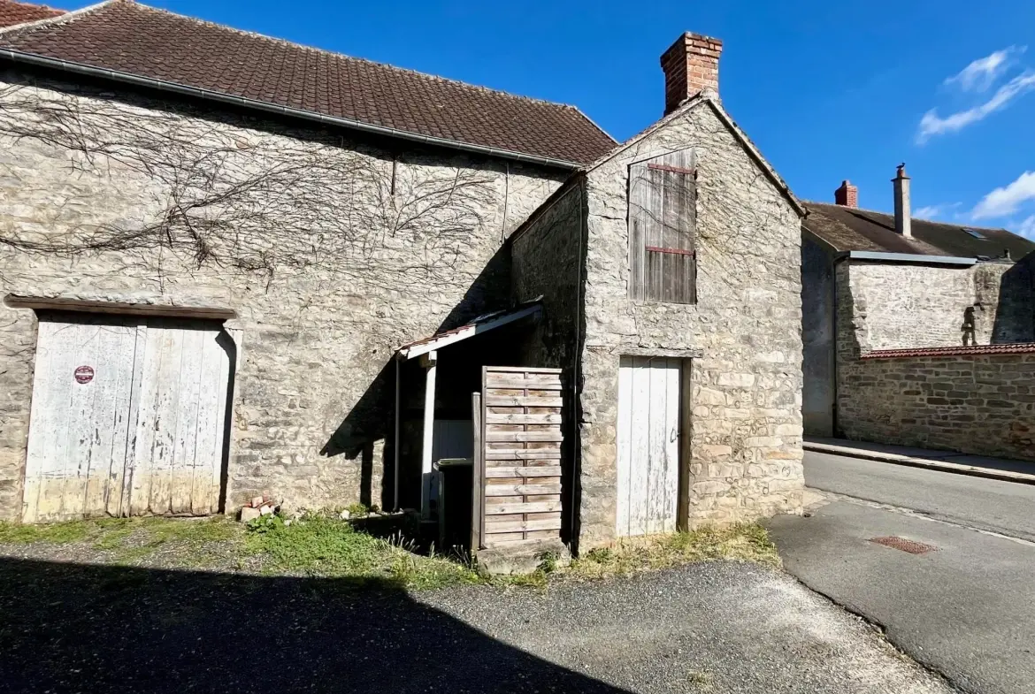 Charmante grange à rénover à Mondeville avec cave voûtée et parking sécurisé 