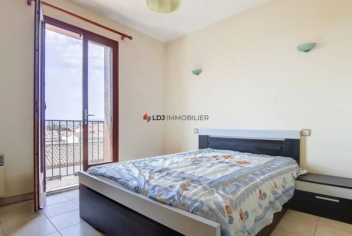 Appartement traversant 3 pièces avec balcon à Las Cobas à Perpignan 