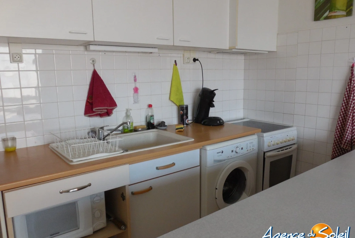 Appartement T2 bis à Port-la-Nouvelle avec balcon près de la plage 