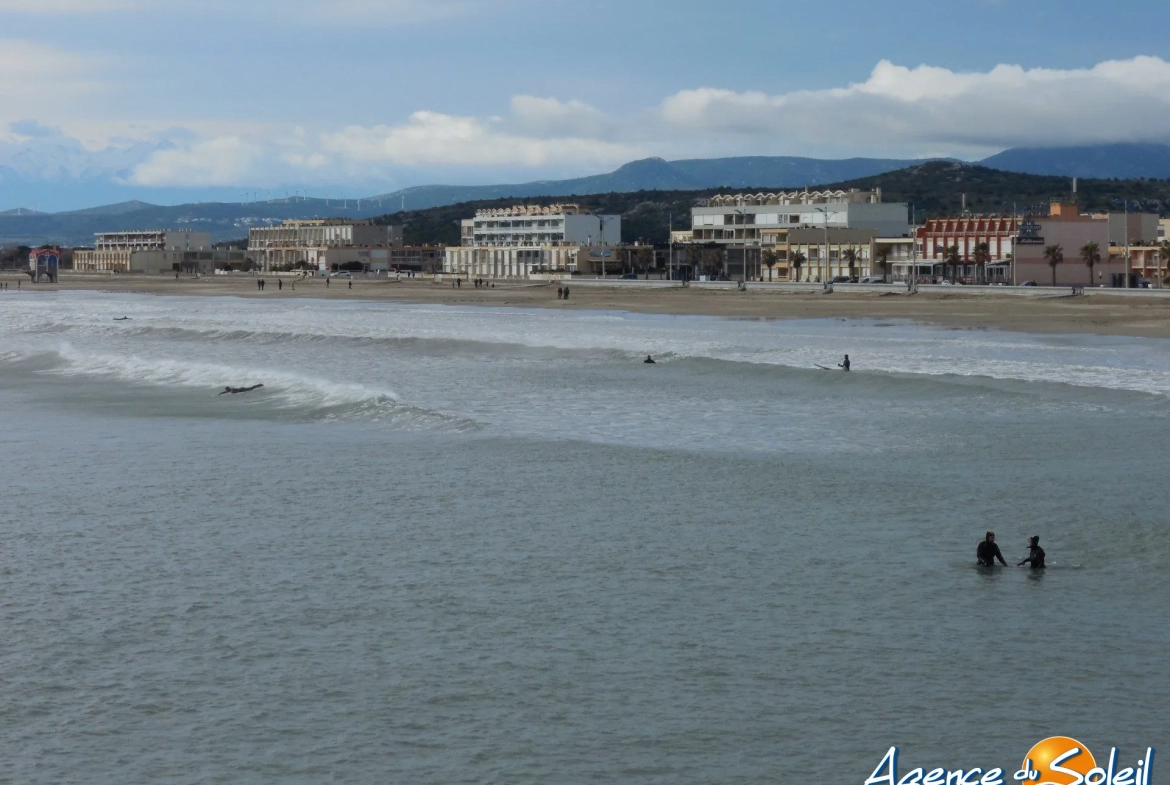 Appartement T2 bis à Port-la-Nouvelle avec balcon près de la plage 