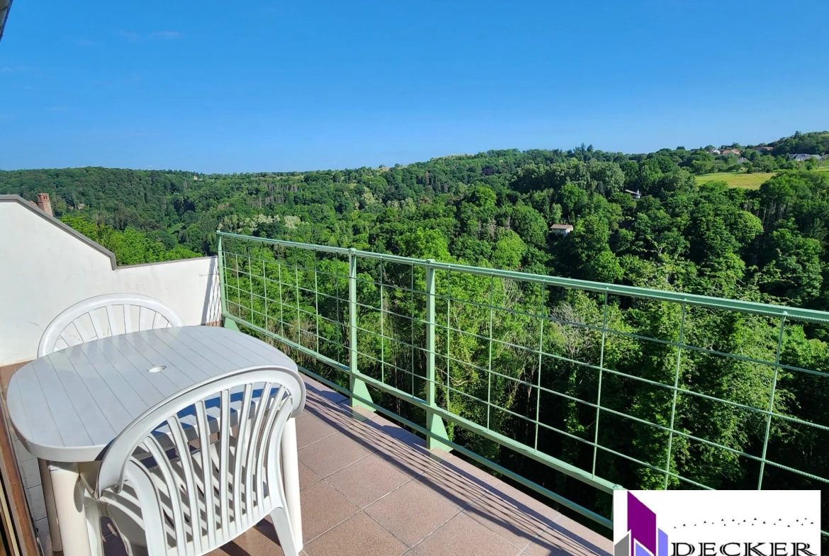 Appartement T3 meublé de 60m² avec terrasse dans le vieux village de La Petite Pierre 