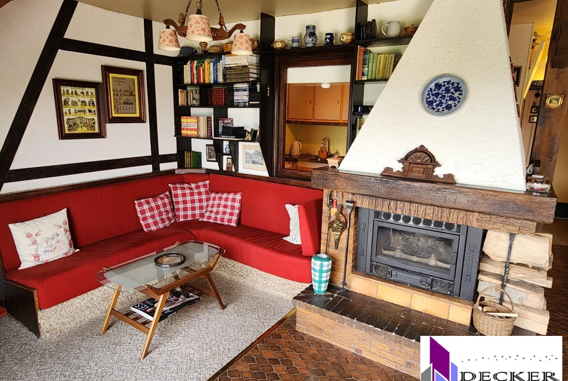 Appartement T3 meublé de 60m² avec terrasse dans le vieux village de La Petite Pierre 