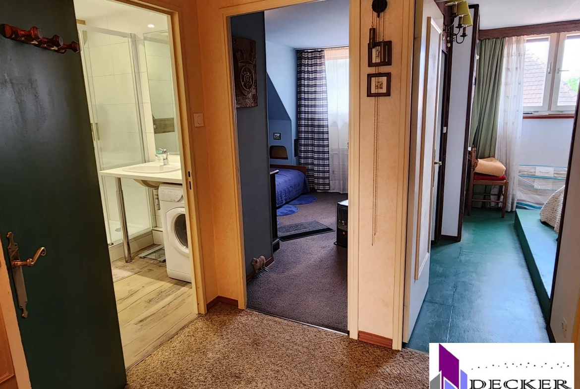 Appartement T3 meublé de 60m² avec terrasse dans le vieux village de La Petite Pierre 