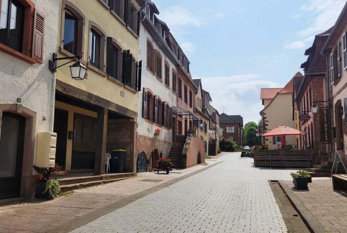 Appartement T3 meublé de 60m² avec terrasse dans le vieux village de La Petite Pierre 