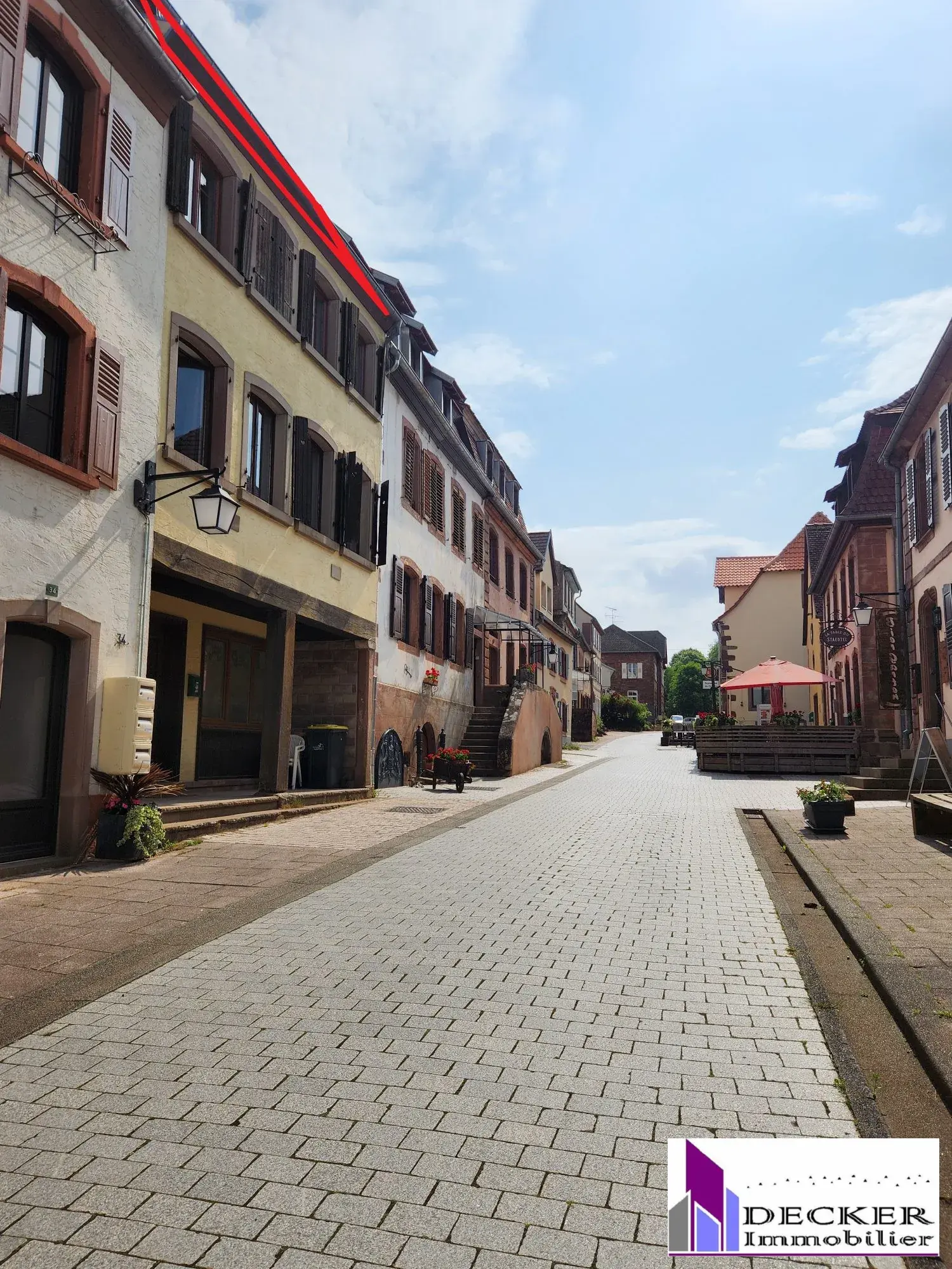 Appartement T3 meublé de 60m² avec terrasse dans le vieux village de La Petite Pierre 
