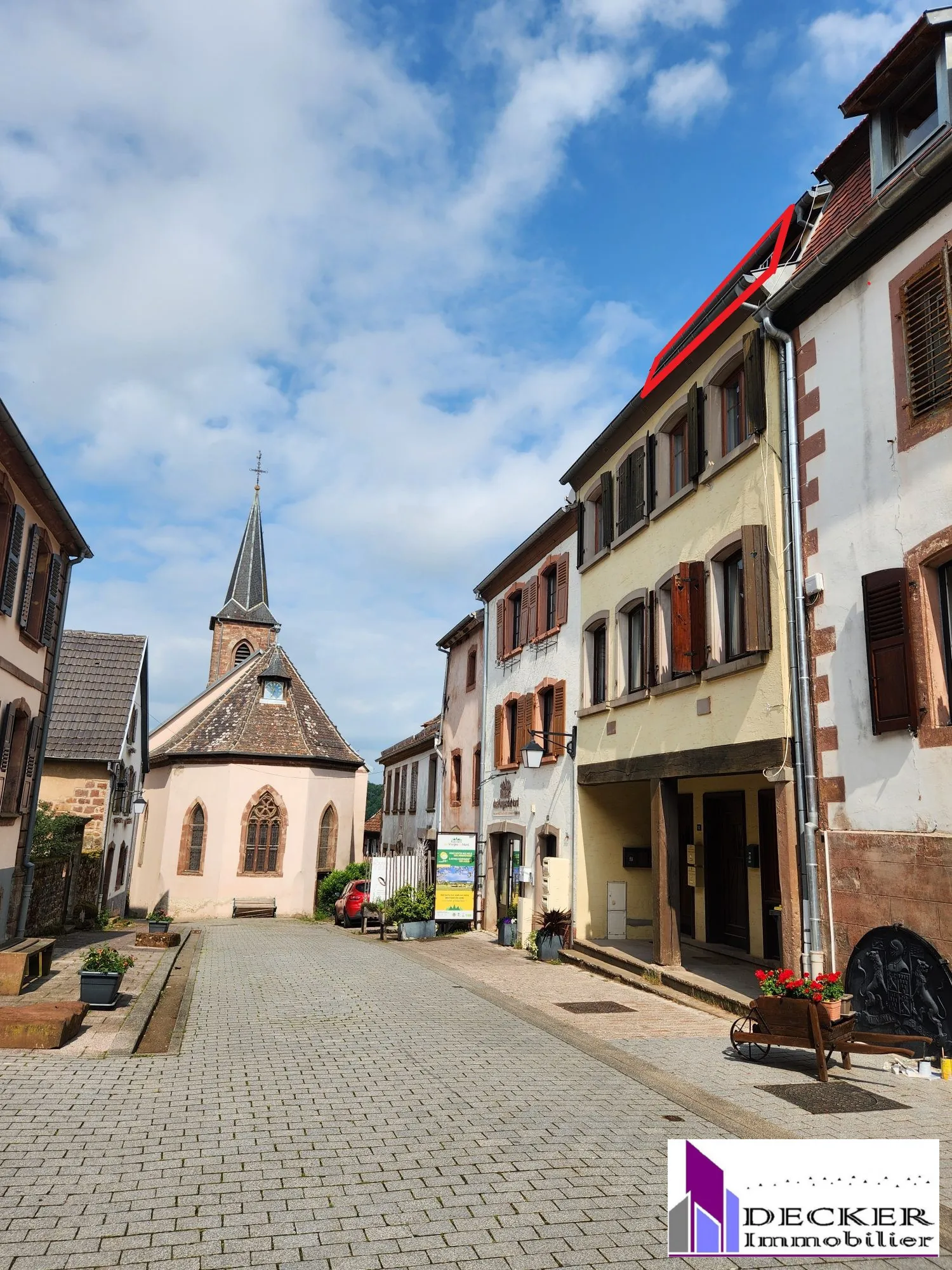 Appartement T3 meublé de 60m² avec terrasse dans le vieux village de La Petite Pierre 