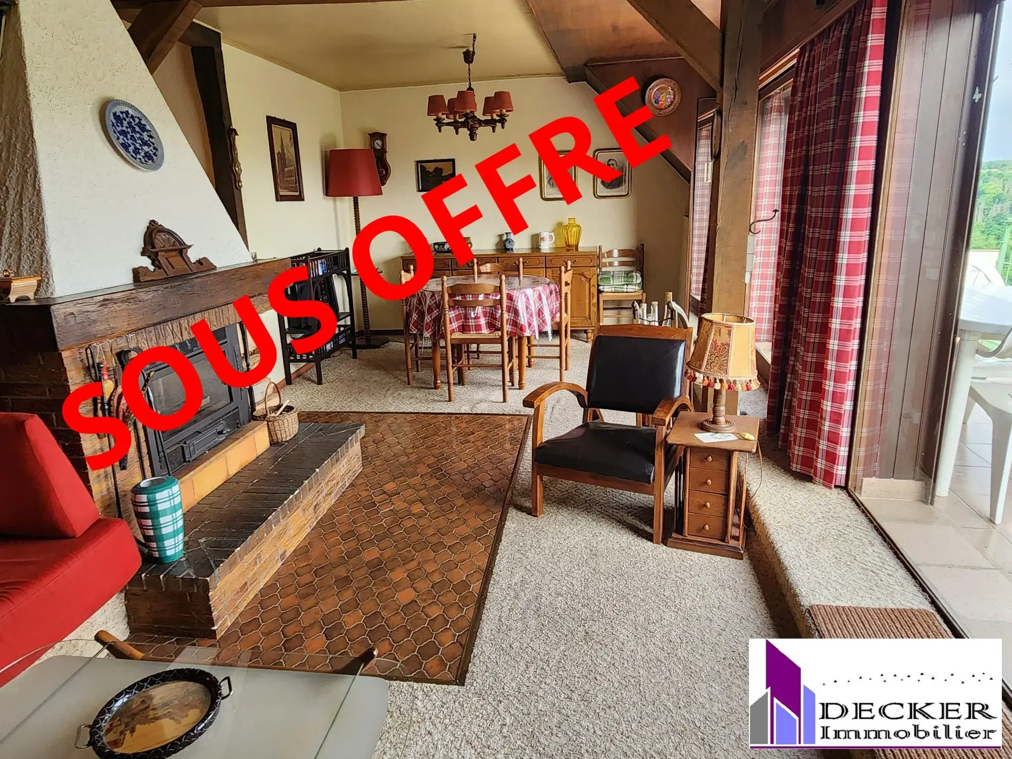Appartement T3 meublé de 60m² avec terrasse dans le vieux village de La Petite Pierre 