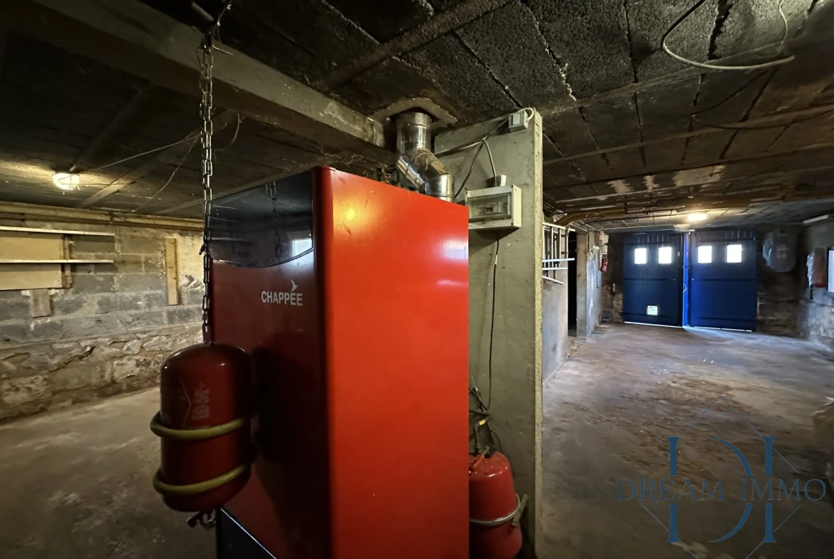 Sous-sol total avec garage. Maison à vendre à Bois-Jérôme avec grand terrain et potentiel de rénovation 