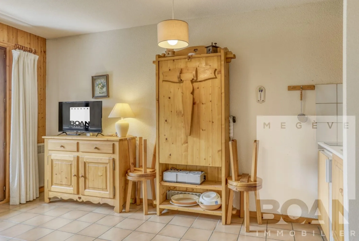 Studio avec alcôve face aux pistes de la Princesse à Demi-Quartier 