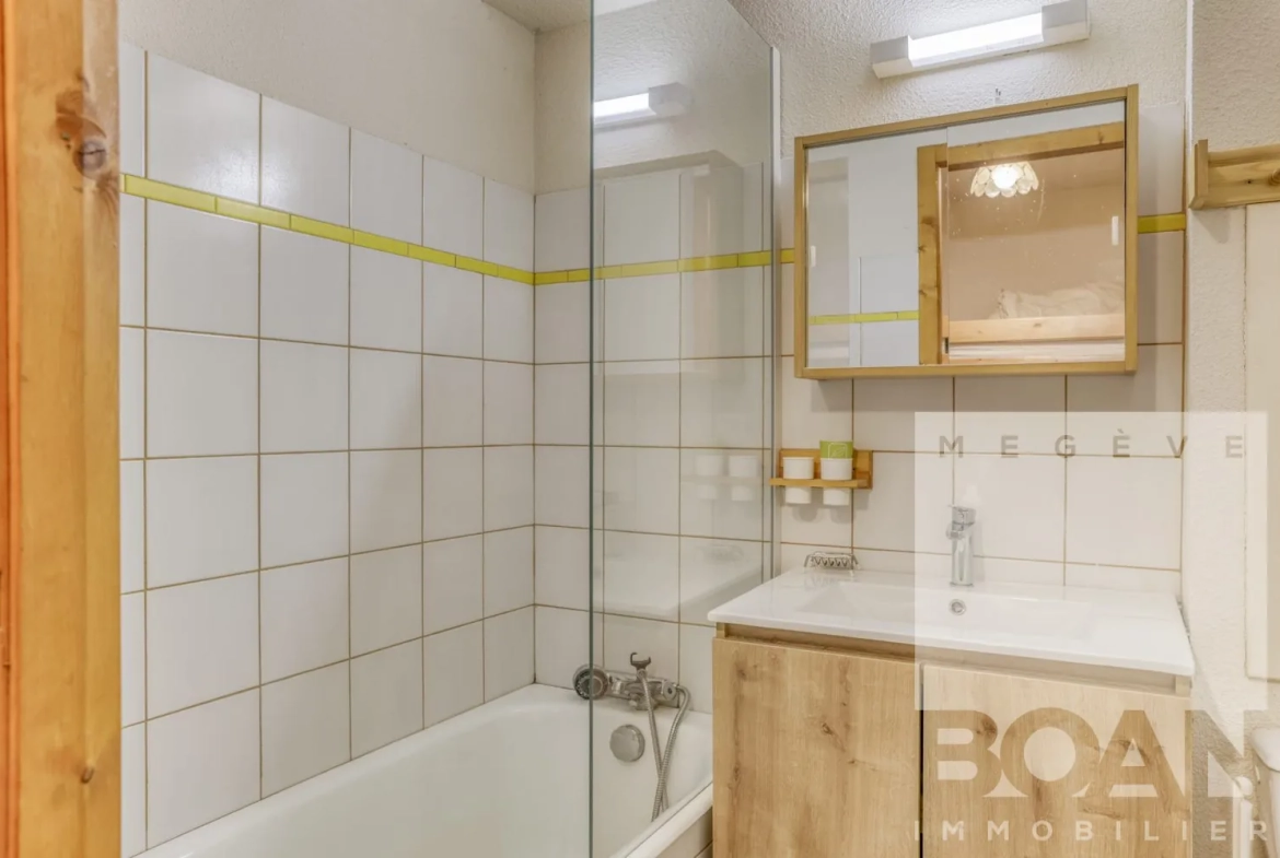 Studio avec alcôve face aux pistes de la Princesse à Demi-Quartier 