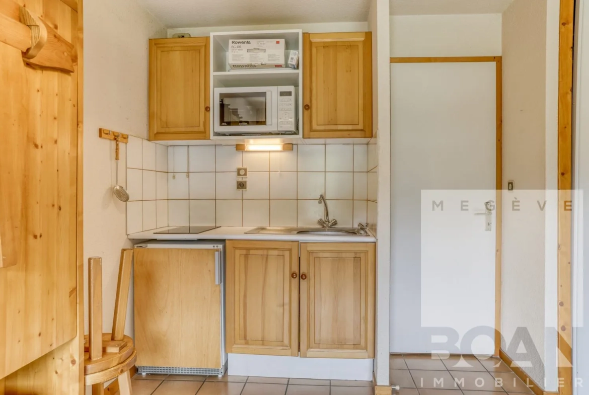 Studio avec alcôve face aux pistes de la Princesse à Demi-Quartier 