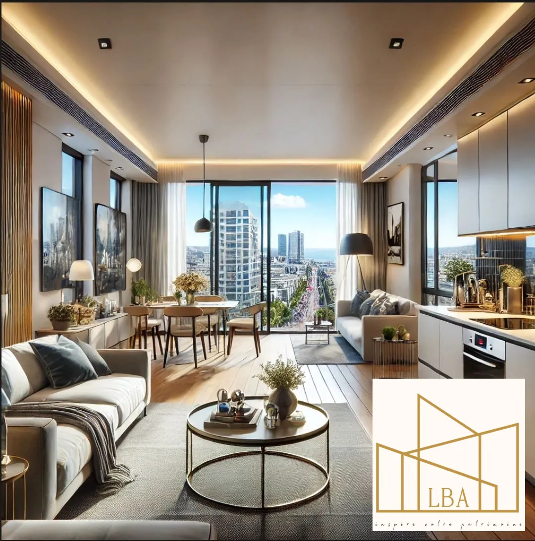 Appartement neuf à vendre à Marseille dans le secteur Euromed 2 avec terrasse et parking privé 