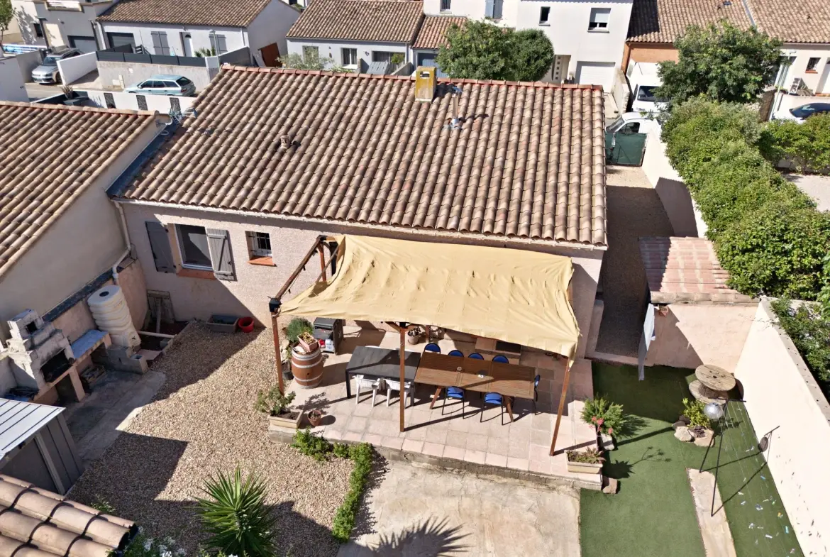 Belle villa T4 avec jardin, garage et équipements modernes au Somail près de Narbonne 