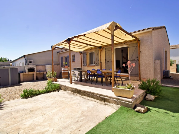 Belle villa T4 avec jardin, garage et équipements modernes au Somail près de Narbonne