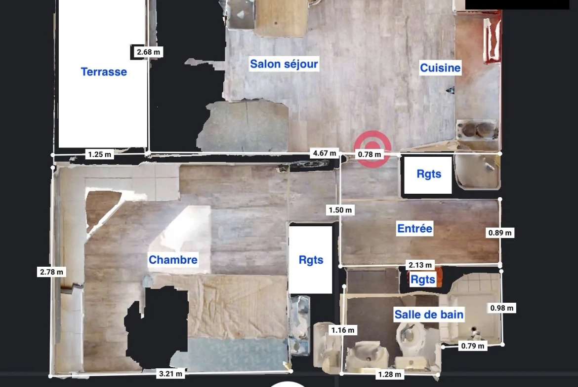 Appartement T2 lumineux avec terrasse et parking à Montbéliard – Idéal investisseur 