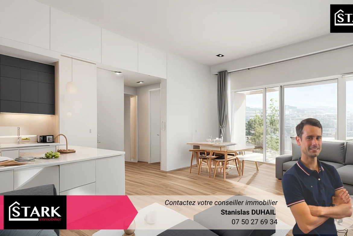 Appartement T2 lumineux avec terrasse et parking à Montbéliard – Idéal investisseur 