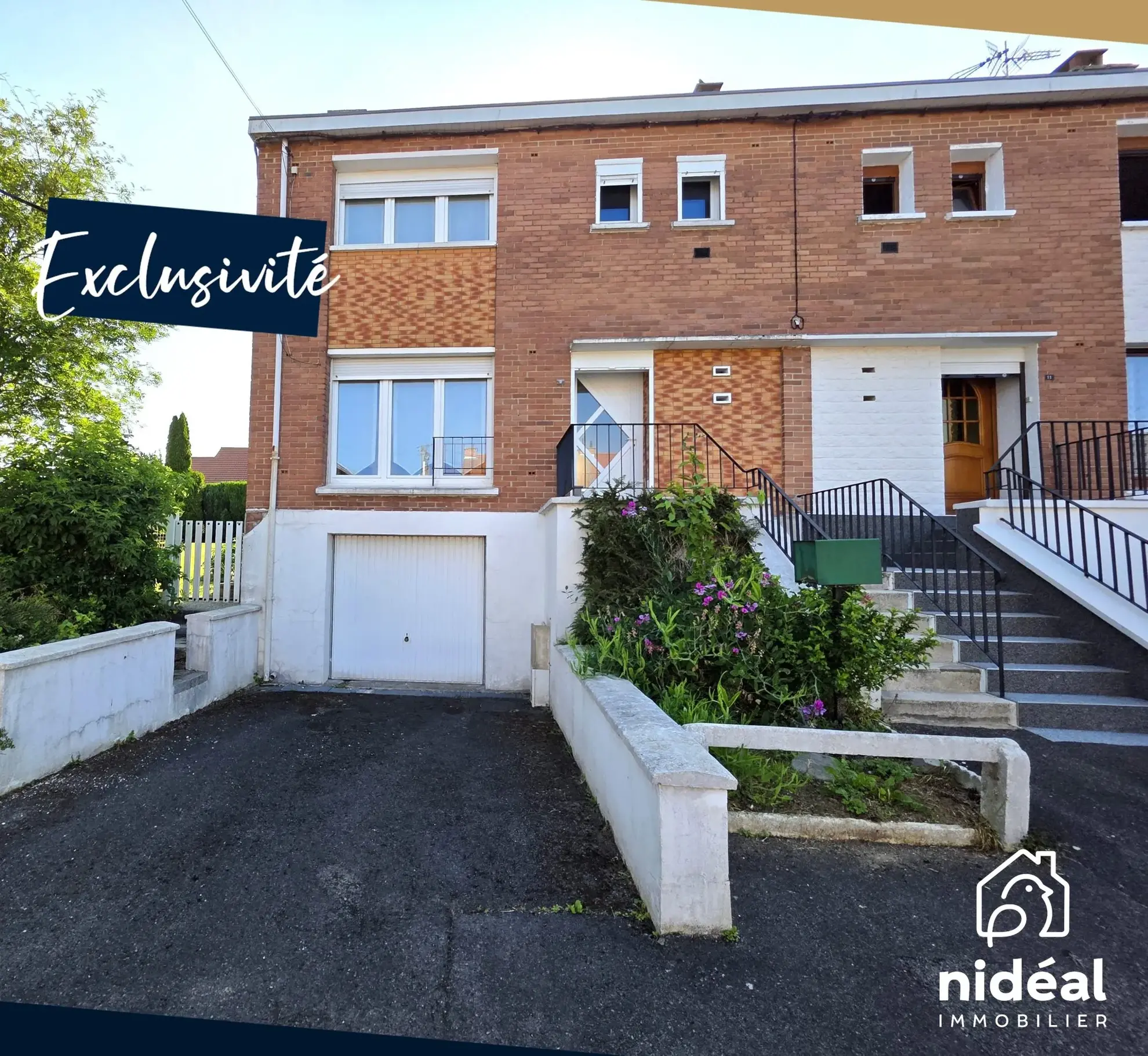 Maison à vendre à Maubeuge - 80 m², jardin et garage dans secteur calme 