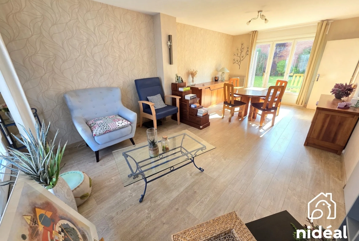 Maison à vendre à Maubeuge - 80 m², jardin et garage dans secteur calme 
