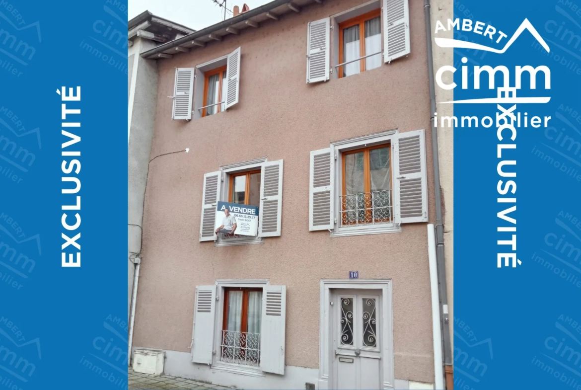 Maison de ville à vendre à Ambert - 110 m² au cœur du Livradois-Forez 