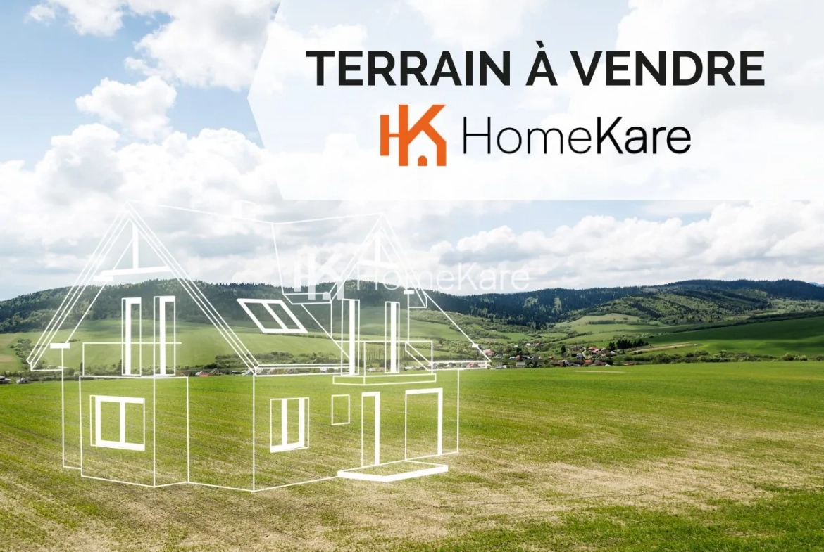 Terrain constructible de 2052 m² à Beauchalot, calme et sans vis-à-vis 