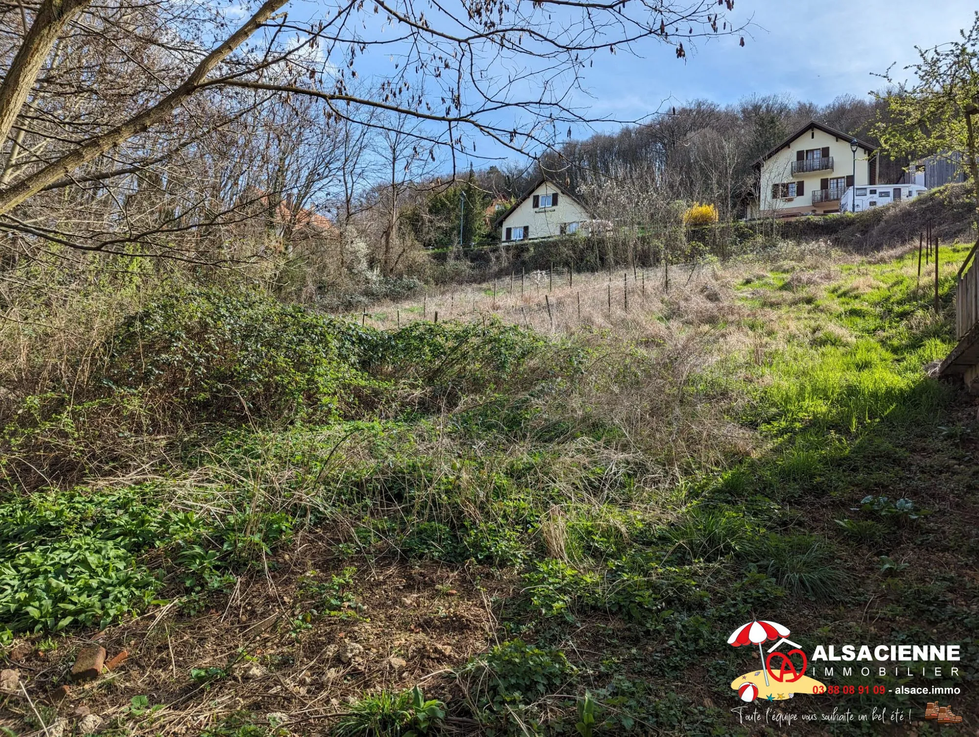 Terrain constructible de 6,58 ares à Barr avec vue panoramique 