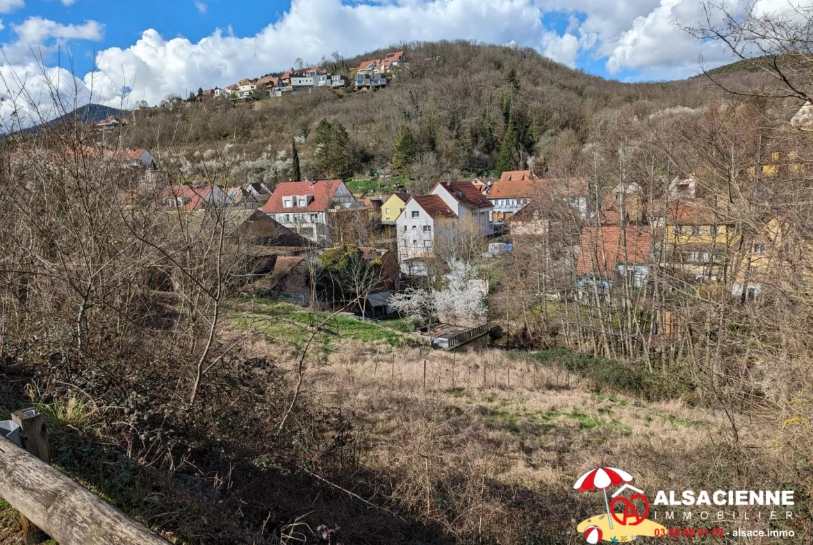 Terrain constructible de 6,58 ares à Barr avec vue panoramique 