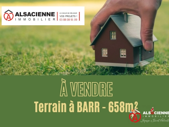 Terrain constructible de 6,58 ares à Barr avec vue panoramique