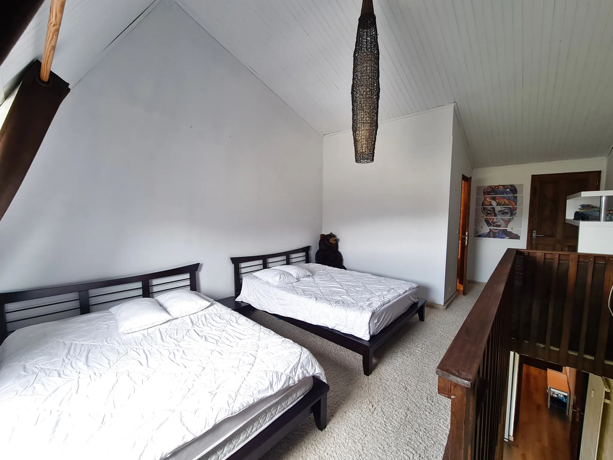 Superbe appartement duplex de 80 m² à Greolieres les Neiges, vue montagne et ski 
