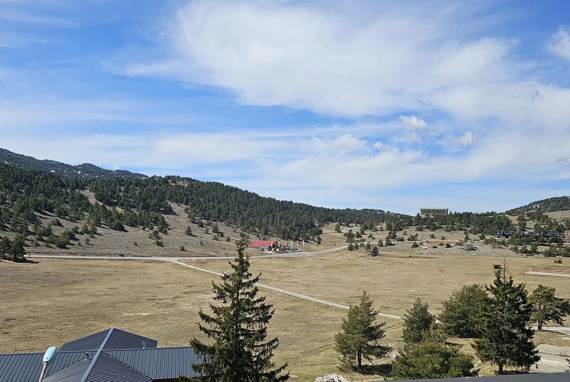 Superbe appartement duplex de 80 m² à Greolieres les Neiges, vue montagne et ski 