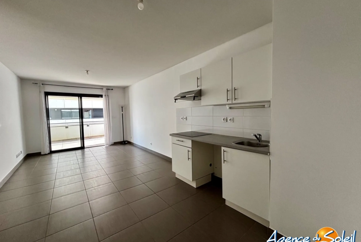 Bel appartement T2 en résidence de standing avec terrasse au Barcarès 