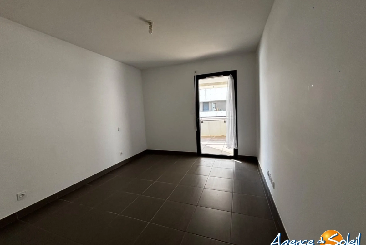 Bel appartement T2 en résidence de standing avec terrasse au Barcarès 