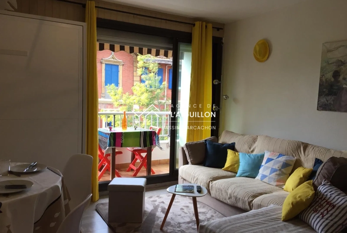 Appartement T1 bis à vendre à Arcachon, idéalement situé à l'Aiguillon 