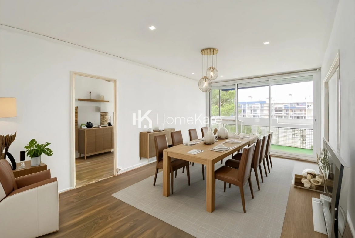 Appartement T4 lumineux avec balcon et parking à Mérignac, secteur Capeyron 