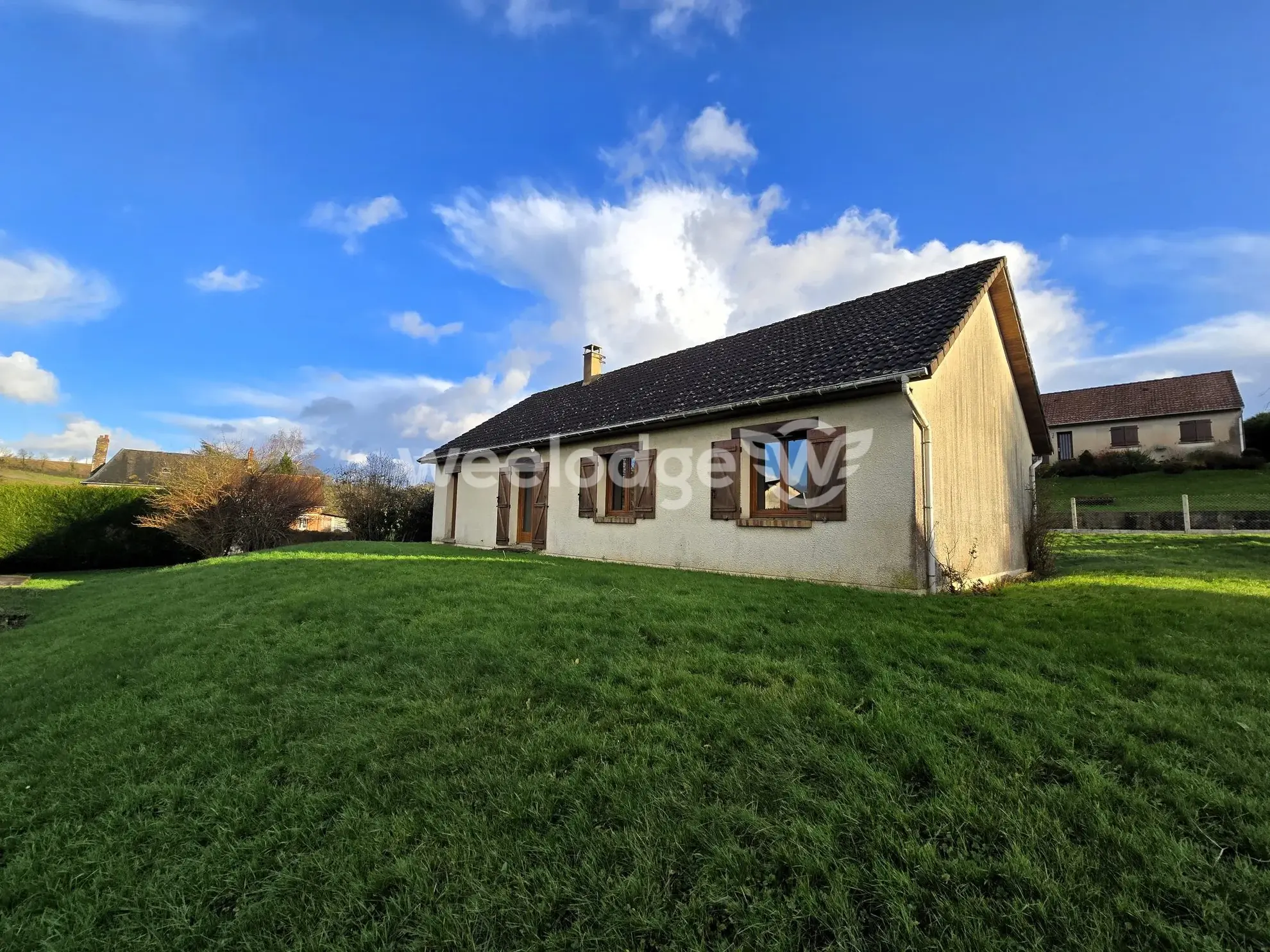 Maison à vendre à Grumesnil - Pavillon de plain-pied avec jardin et garage 
