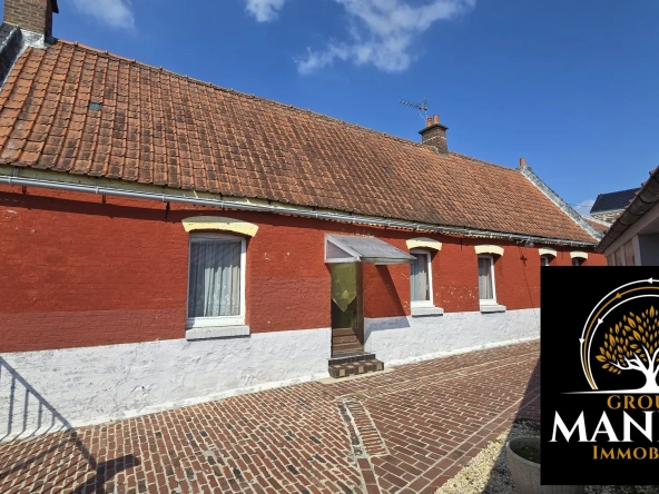 Longère à rénover à Vitry en Artois – Maison de plain-pied avec jardin et garage