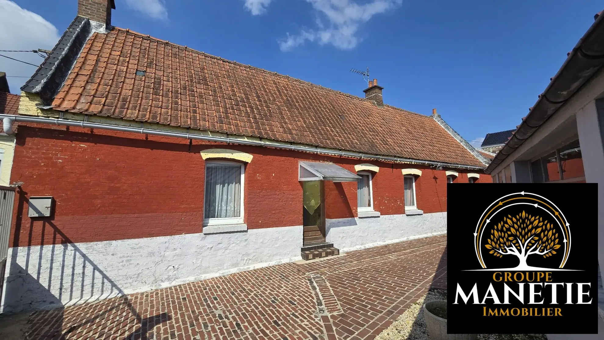 Longère à rénover à Vitry en Artois – Maison de plain-pied avec jardin et garage 