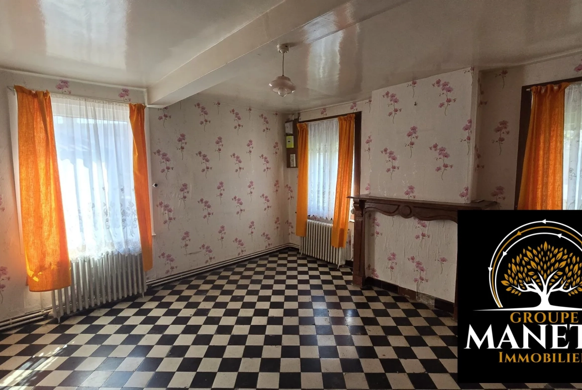 Longère à rénover à Vitry en Artois – Maison de plain-pied avec jardin et garage 