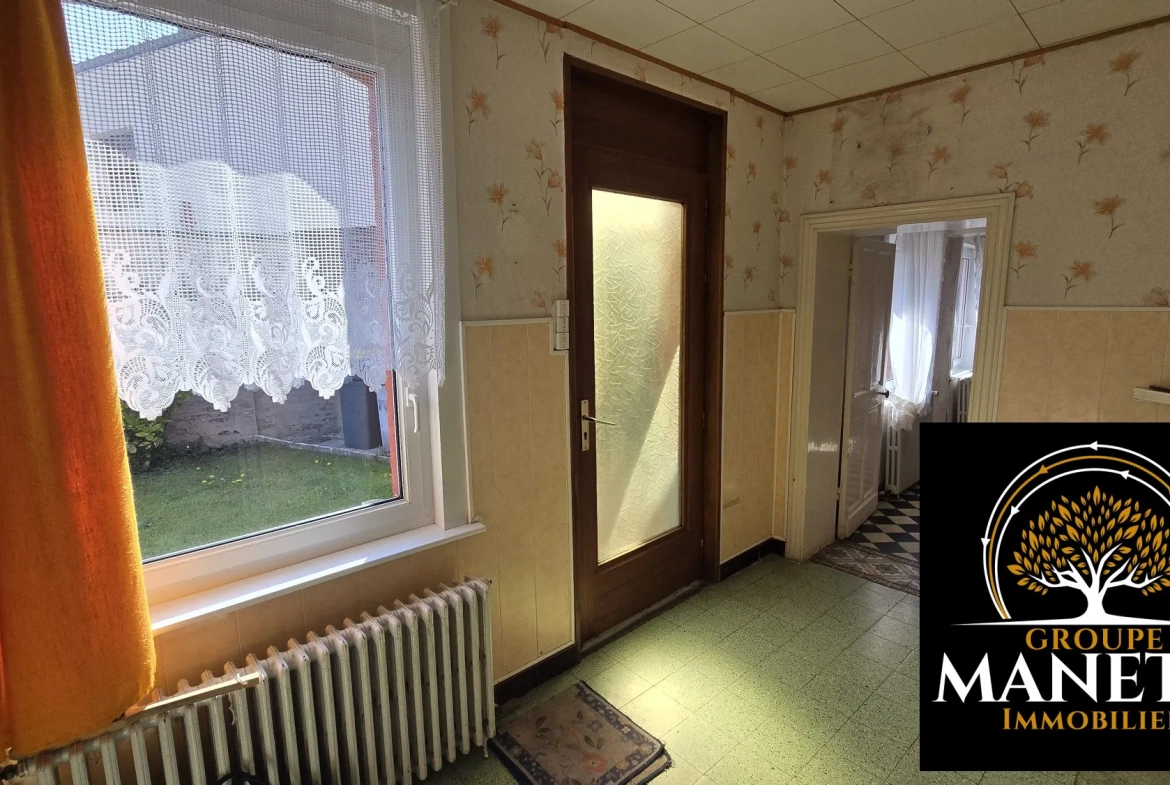 Longère à rénover à Vitry en Artois – Maison de plain-pied avec jardin et garage 