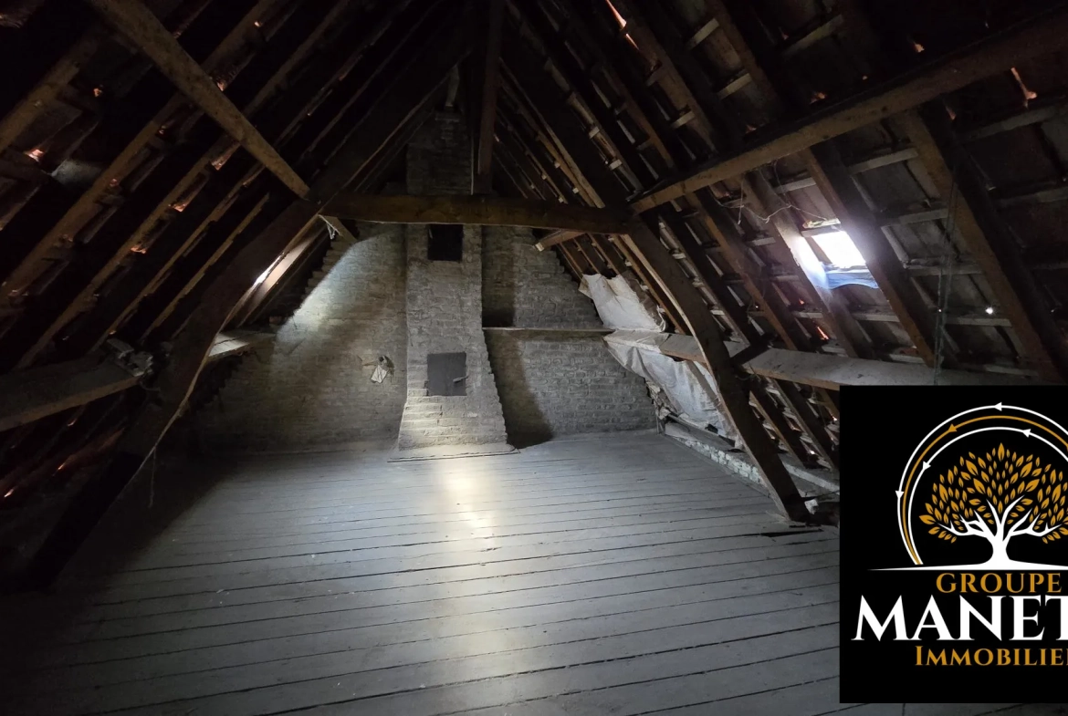 Longère à rénover à Vitry en Artois – Maison de plain-pied avec jardin et garage 