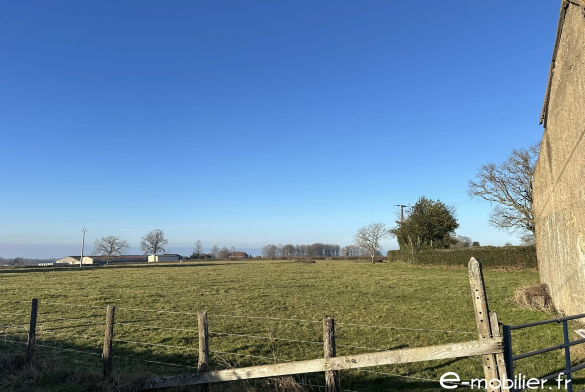 Maison à rénover ou à reconstruire dans le Brionnais avec terrain de 500 m² 