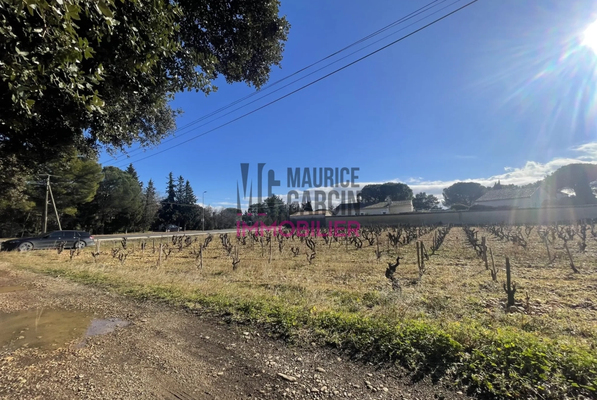Terrains constructibles à Sorgues en lotissement de 8 lots, viabilisés et libre de constructeur 