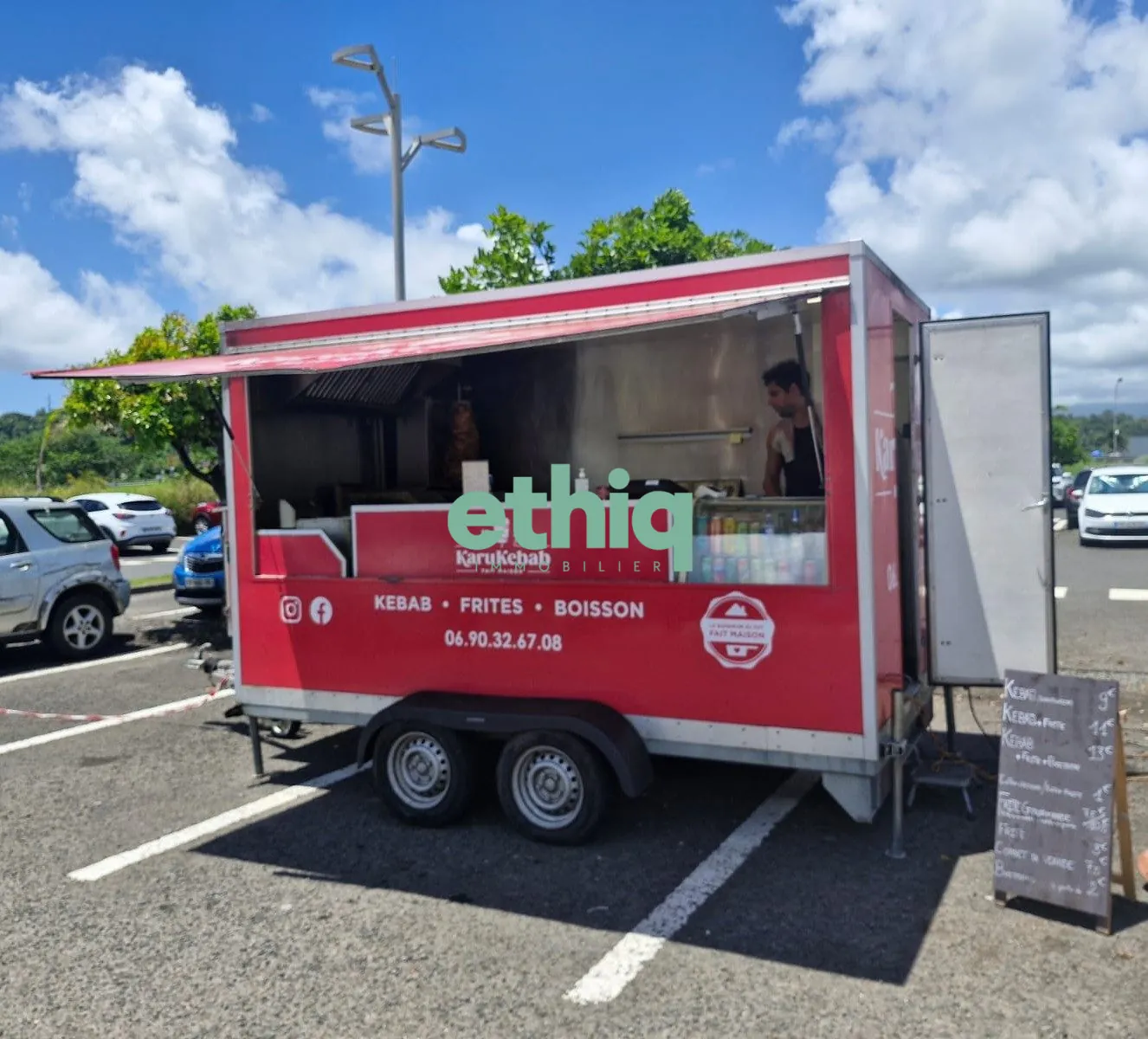 Fonds de commerce Foodtruck KARUKEBAB en Guadeloupe, forte rentabilité 