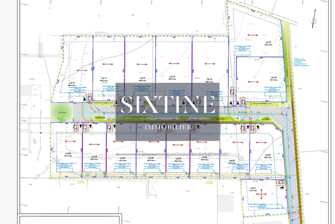 Terrain constructible viabilisé de 420 m² à Les Côtes-d'Arey 