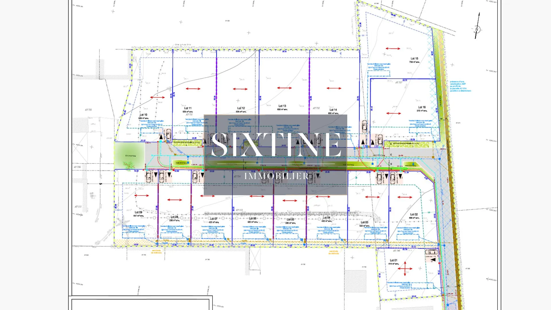 Terrain constructible viabilisé de 420 m² à Les Côtes-d'Arey 