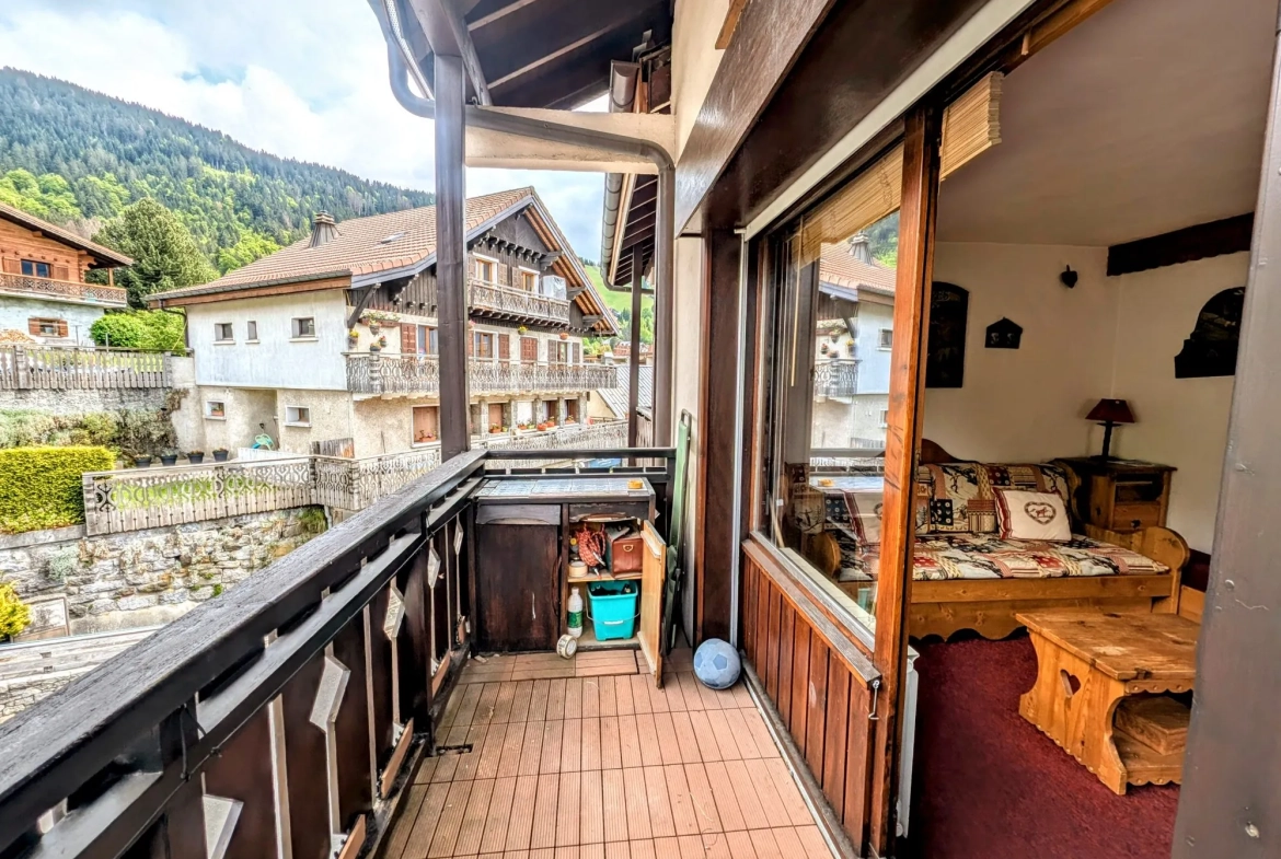 Studio lumineux de 26 m² à vendre au centre des Carroz d'Arâches 