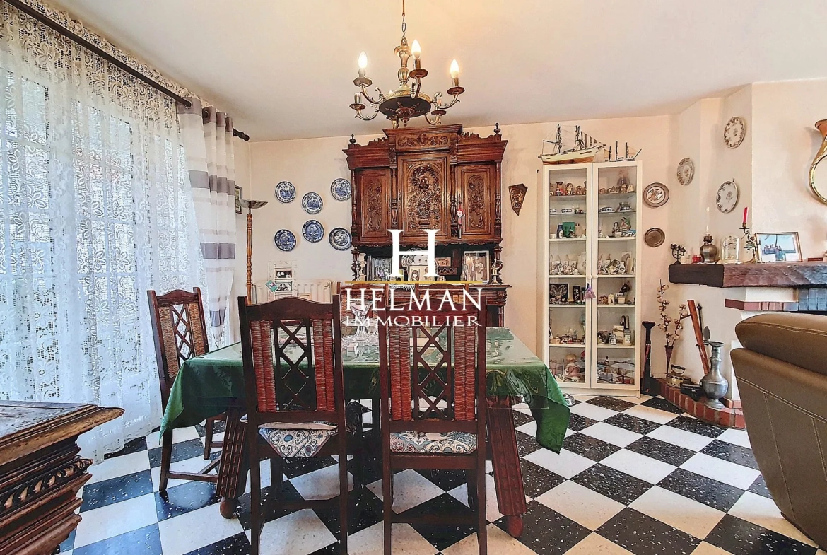 Maison semi plain-pied avec garage et jardin sud à Samer 