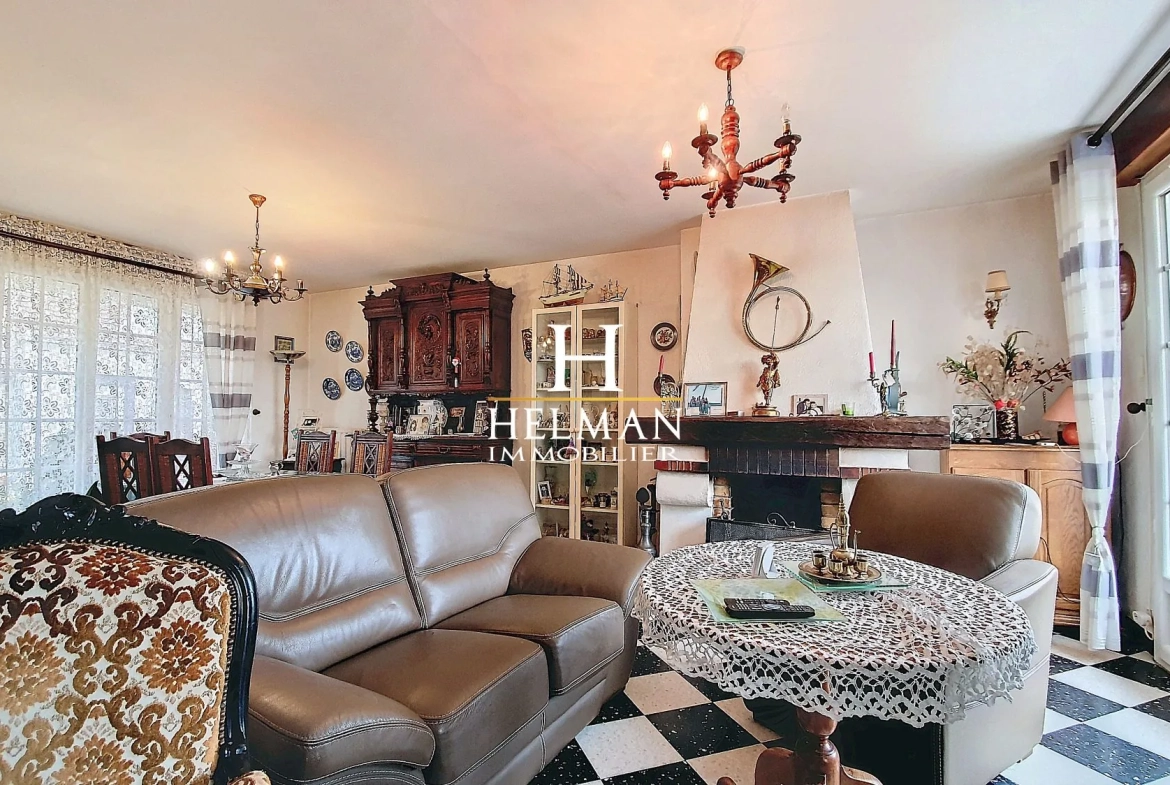 Maison semi plain-pied avec garage et jardin sud à Samer 