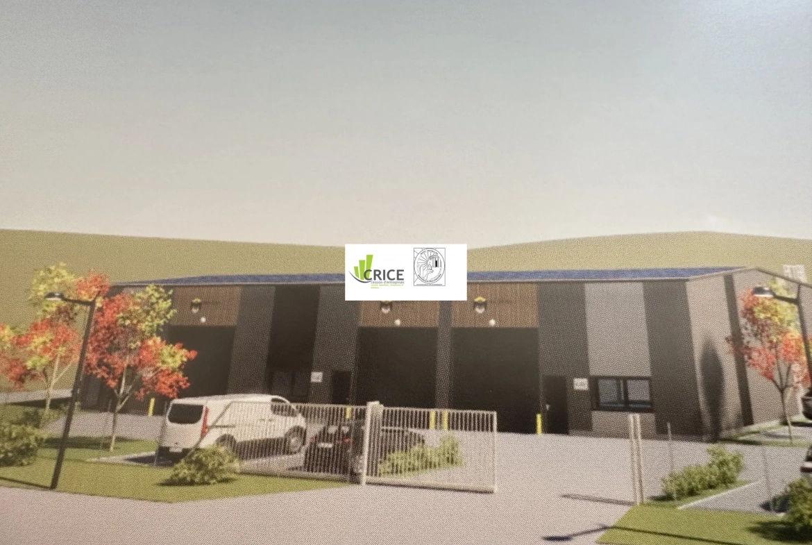 Cellules d'activités en vente à Le Gua, 210 à 630 m², livraison 2026 