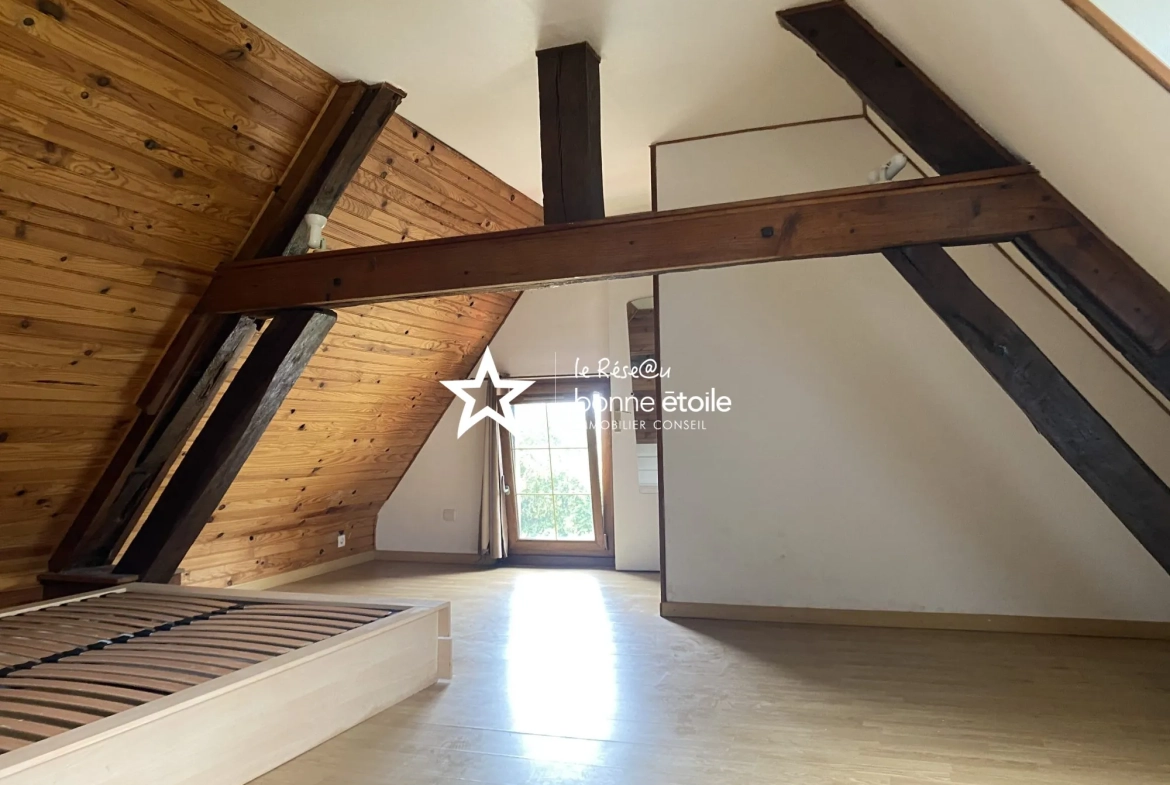 Fermette à vendre au pied de la forêt de Bellême avec 4 chambres et terrain privé 
